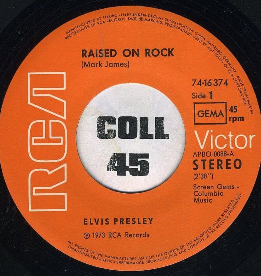 Elvis-RaisedOnRockLABELA