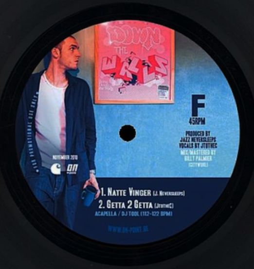 Jazz Neversleeps & J to the C - Getta 2 Getta b/w Natte Vinger, Getta 2 Getta Acapella - On Point BE 7"