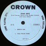Stan Getz, Erroll Garner, Sonny Criss & Buddy Collette – Stan Getz, Erroll Garner, Sonny Criss & Buddy Collette – Crown LP