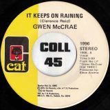 Gwen McCrae – Rockin’ Chair b/w It Keeps On Raining – Cat 7″