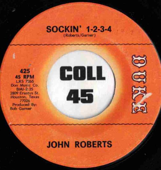 John Roberts - Sockin' 1-2-3-4 b/w Sophisticated Funk (Instr) - Duke 7"