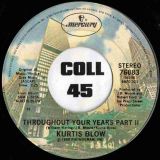 Kurtis Blow – Throughout Your Years Part I b/w Throughout Your Years Part II – Mercury 7″
