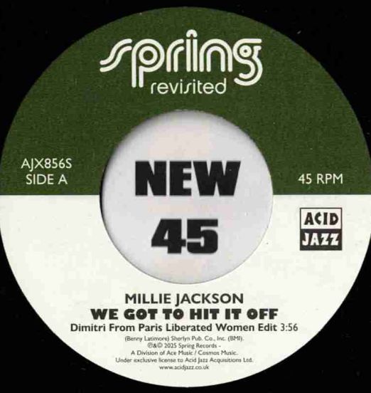 *LAST COPIES!* Millie Jackson - We Got To Hit It Off b/w The Joneses - Love Contest Remixes - Acid Jazz Spring Revisited UK 7"