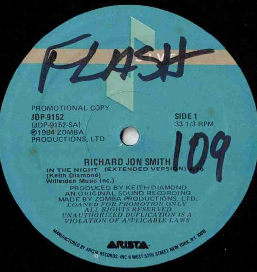 Richard Jon Smith - In The Night b/w I Need You - Jive DJ 12"