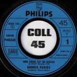 Andrea Parisy – Mon Coeur Est Un Oiseau b/w Laisse Tomber Les Tabous – Philips FRA 7″