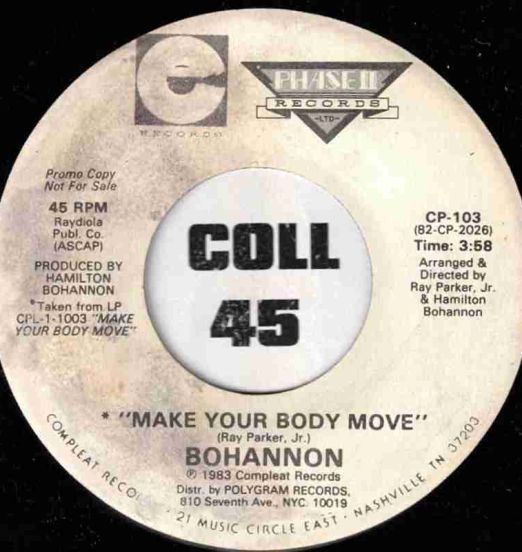 Bohannon - Make Your Body Move b/w Same - Compleat DJ 7"