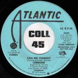 Cerrone – Call Me Tonight (Long Version) b/w Short Version – Atlantic DJ 7″