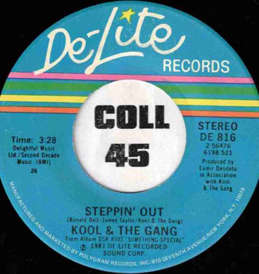 Kool & The Gang - Steppin' Out b/w Love Festival - De-Lite 7"