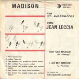 Les Ambassadors Avec Jean Leccia – Le Madison – New-York Madison b/w The Madison Time – Ricordi FR 7″