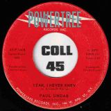 Paul Sindab – I was A Fool b/w Yeah, I Never Knew – Powertree 7″