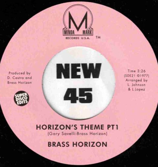 Brass Horizon - Horizon's Theme Pt.1 b/w Horizon's Theme Pt.2 - Super Disco Edits UK 7"