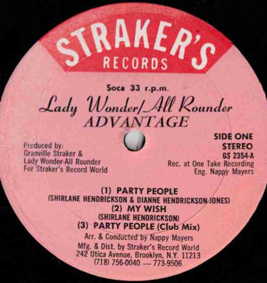All Rounder And Lady Wonder – Advantage - Strakers DJ LP
