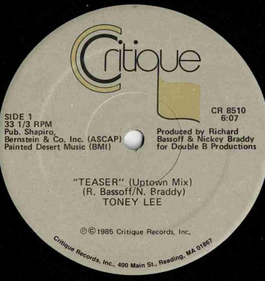 Toney Lee - Teaser - Critique 12"