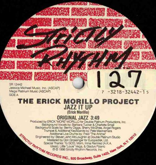 The Erick Morillo Project - Jazz It Up (Original Jazz) b/w Jazz It Up (Extended Jazz) - Strictly Rhythm 12"