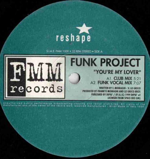 Funk Project - You're My Lover - FMM IT 12"
