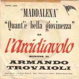 Armando Trovaioli – Quant’È Bella Giovinezza b/w Maddalena – Parade IT 7″