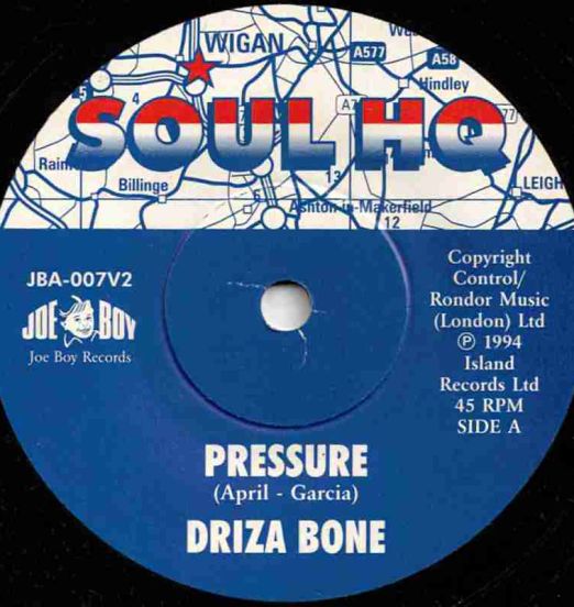 Driza Bone - Pressure b/w Blank - Joe Boy UK 7"