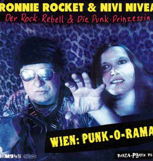 Ronnie Rocket & Nivi Nivea - Wien: Punk-O-Rama Vocal b/w Karaoke - Panza-Platte AT 7"