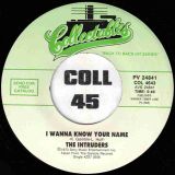 The Intruders – I Wanna Know Your Name b/w A Nice Girl Like You – Collectables 7″