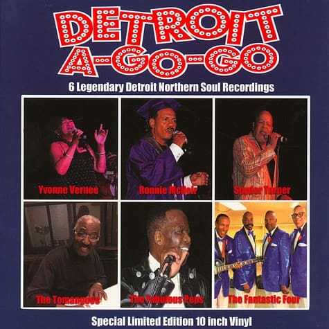 VA - Detroit A-Go-Go: 6 Legendary Detroit Northern Soul Recordings RSD 2020 Edition - DG UK 10"