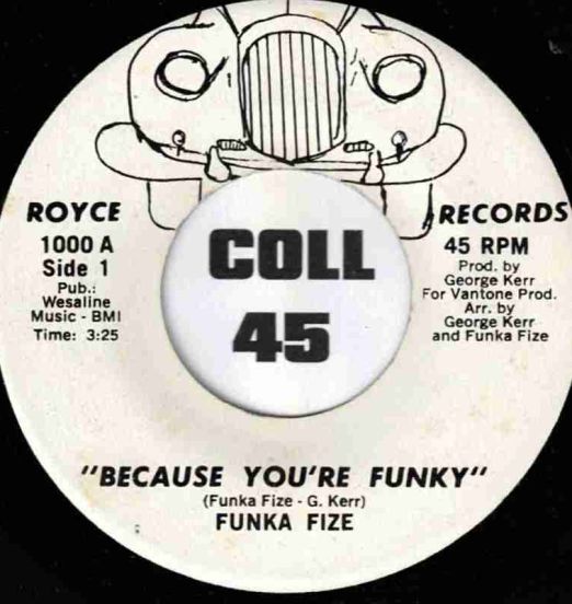 Funka Fize- Because You're Funky b/w No Words - Royce 7"