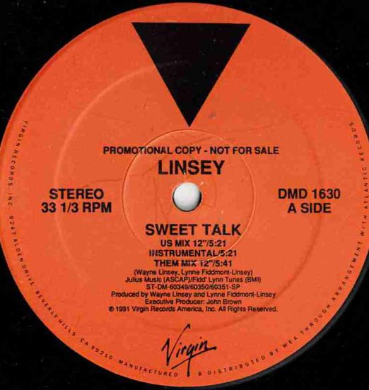 Linsey - Sweet Talk - Virgin DJ 12"