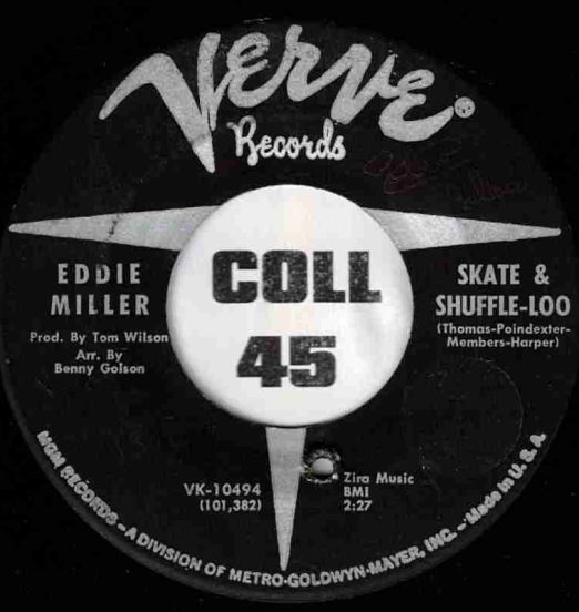 Eddie Miller - Skate & Shuffle-Loo b/w Sophisticated Walk - Verve 7"