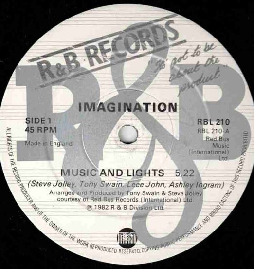 Imagination - Music And Lights b/w Instrumental - R&B UK 12"