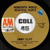 Jimmy Cliff – Waterfall b/w Wonderful World, Beautiful People – A&M CN 7″