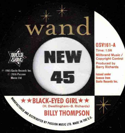 Billy Thompson & Clarence Reid - Black-Eyed Girl b/w I'm Your Yes Man - Outta Sight UK 7"