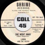 Linda And The Vistas – Bad Apple b/w She Went Away – Shrine DJ 7″