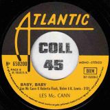 Les McCann – Comment b/w Baby Baby – Atlantic FR 7″
