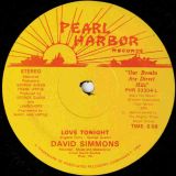David Simmons – Love Tonight – Pearl Harbor 12″