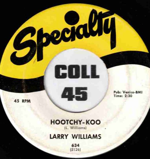 Larry Williams - Hootchy-Koo b/w The Dummy - Specialty 7"