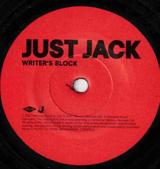Just Jack - Writer's Block - Mercury UK 7"