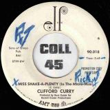 Clifford Curry – Miss Shake-A-Plenty (In The Micro-Mini) b/w T. C. B. – Elf DJ 7″