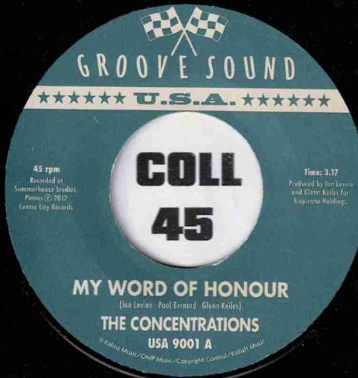 The Concentrations - My Word Of Honour b/w Anticipation - Groove Sound UK 7"