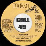 Grey And Hanks – Prime Time (Stereo) b/w Mono – RCA DJ 7″