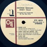 George Benson – Body Talk – CTI LP