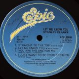 Stanley Clarke – Let Me Know You – Epic LP
