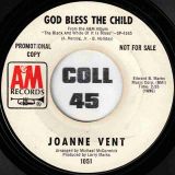 Joanne Vent – It’s A Man’s World b/w God Bless The Child – A&M DJ 7″