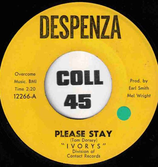 Ivorys - Please Stay b/w I'm In A Groove - Despenza 7"