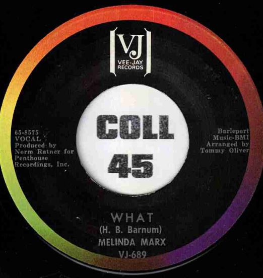 Melinda Marx - What b/w It Happens In The Same Old Way - VeeJay 7"
