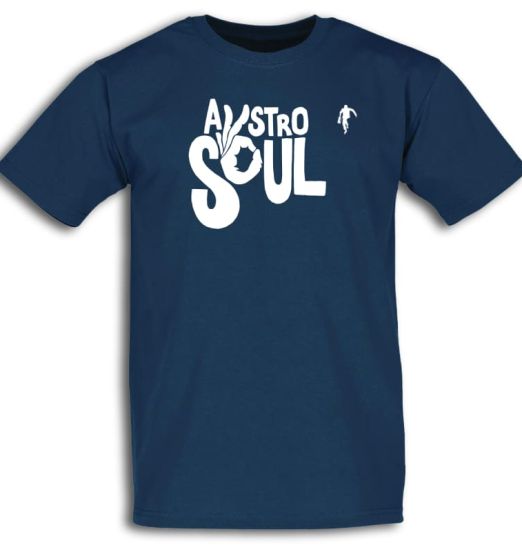 R0ecordShackAUSTROSOULLogoWHITEBIGonCOBALTBLUEShirtLOGO