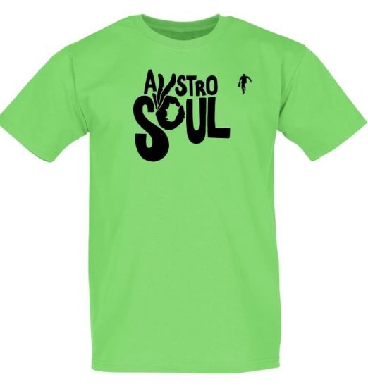 *BACK IN!* Groovy Record Shack Austro Soul Full Size Black Logo Shirt (6 Colours) - Record Shack Soulwear AT T-Shirt