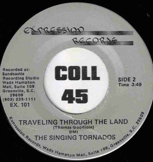 The Singing Tornados - Traveling Through The Land b/w Stop This Fussing And Fighting - Expression 7"