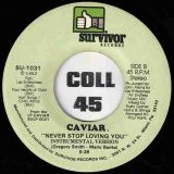 Caviar – Never Stop Loving You b/w Instrumental Versipon – Survivor 7″