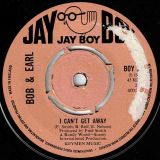 Bob & Earl – I Can’t Get Away b/w I’ll Keep Running Back – Jay Boy UK 7″