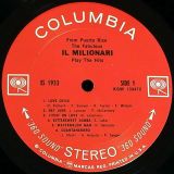 Il Milionari – From Puerto Rico The Fabulous Il Milionari Play The Hits – Columbia LP