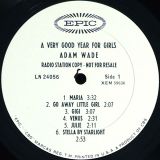 Adam Wade – A Very Good Year For Girls – Epic LP